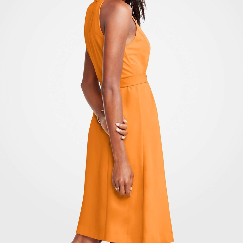 Orange halter dress